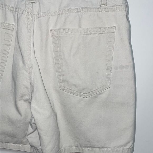 Tan Flat Front Shorts with Classic Design - Picture 5 of 7